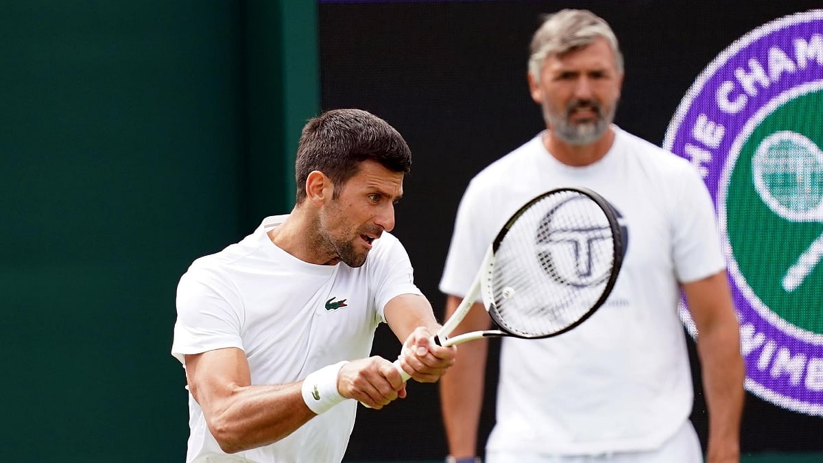 Photo: John Walton/PA : Goran Ivanisevic, right, with Novak Djokovic at Wimbledon.