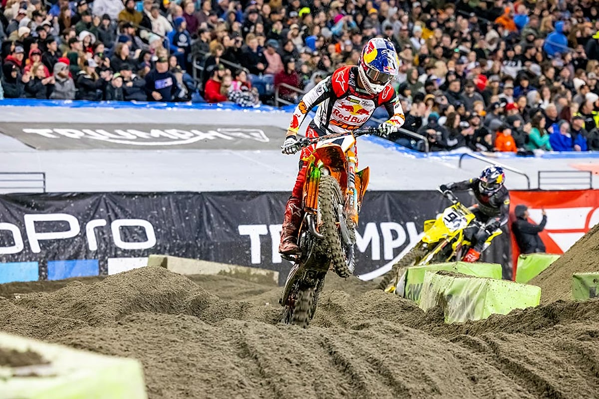 Seattle Supercross: Cooper Webb Pips Chase Sexton, Wins 3rd Race Of Season - In Pics