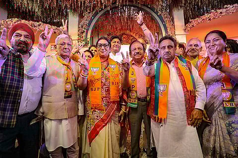 BJP leaders at Holi Utsav