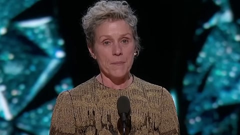 Frances McDormand at the 90th Oscars