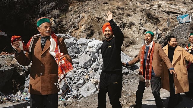 Diljit Dosanjh Chills With Residents Of Kinnaur, Practises Pahadi Jhumar Dance Steps