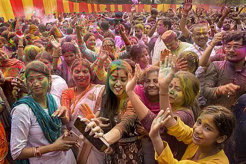 Holi celebrations in Gorakhpur
