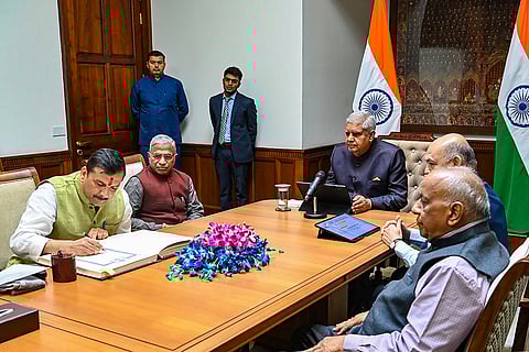 Re-elected RS member Sanjay Singh