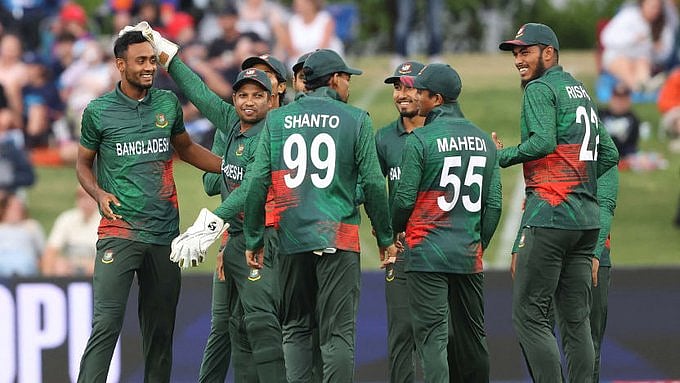 (Photo: X| ICC)  : Bangladesh National Cricket team.
