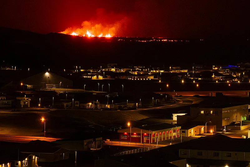 Grindavik volcano eruption
