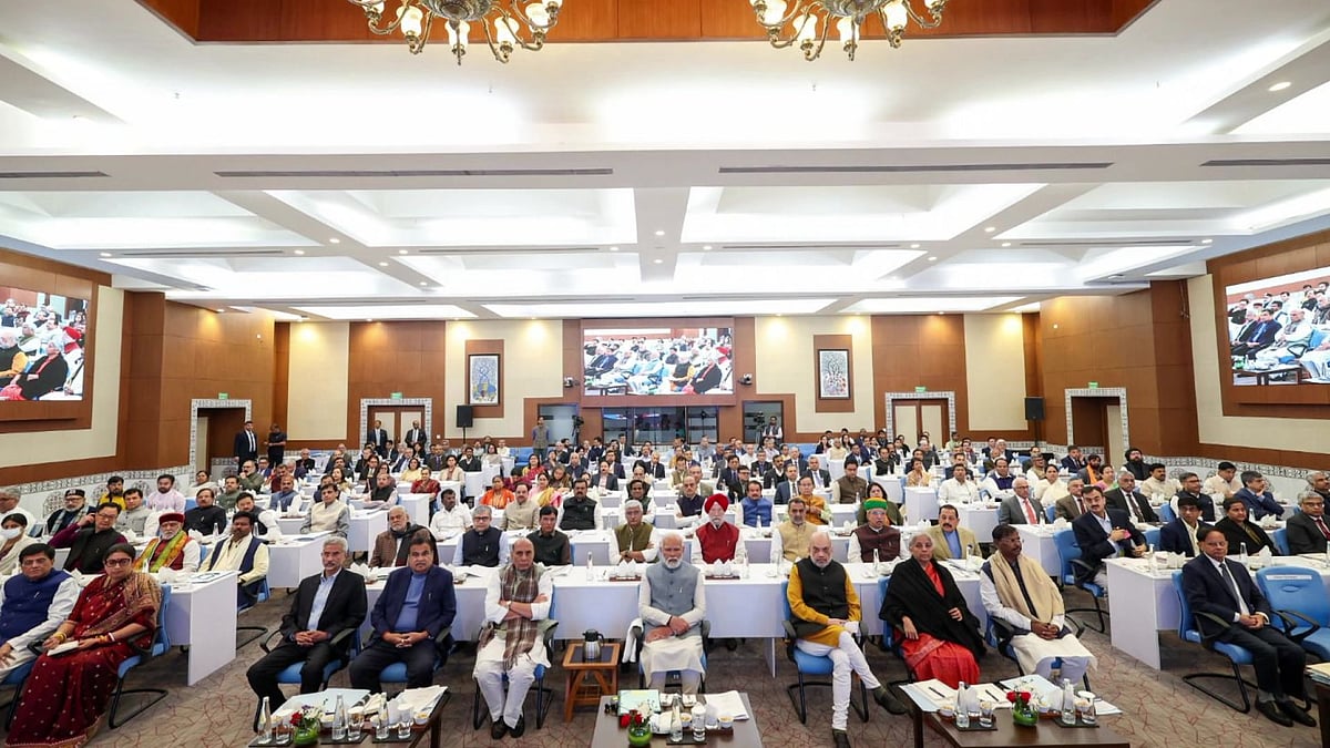 PTI : PM Modi chairs Council of Ministers' meet, brainstorm over 'Viksit Bharat' vision