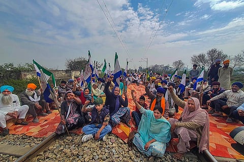 Rail roko protest of farmers