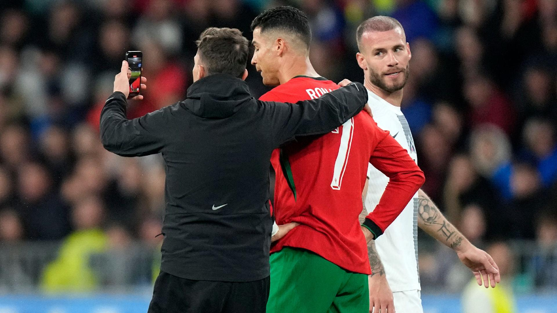 Cristiano Ronaldo was the star attraction in Slovenia. - Darko Bandic/AP