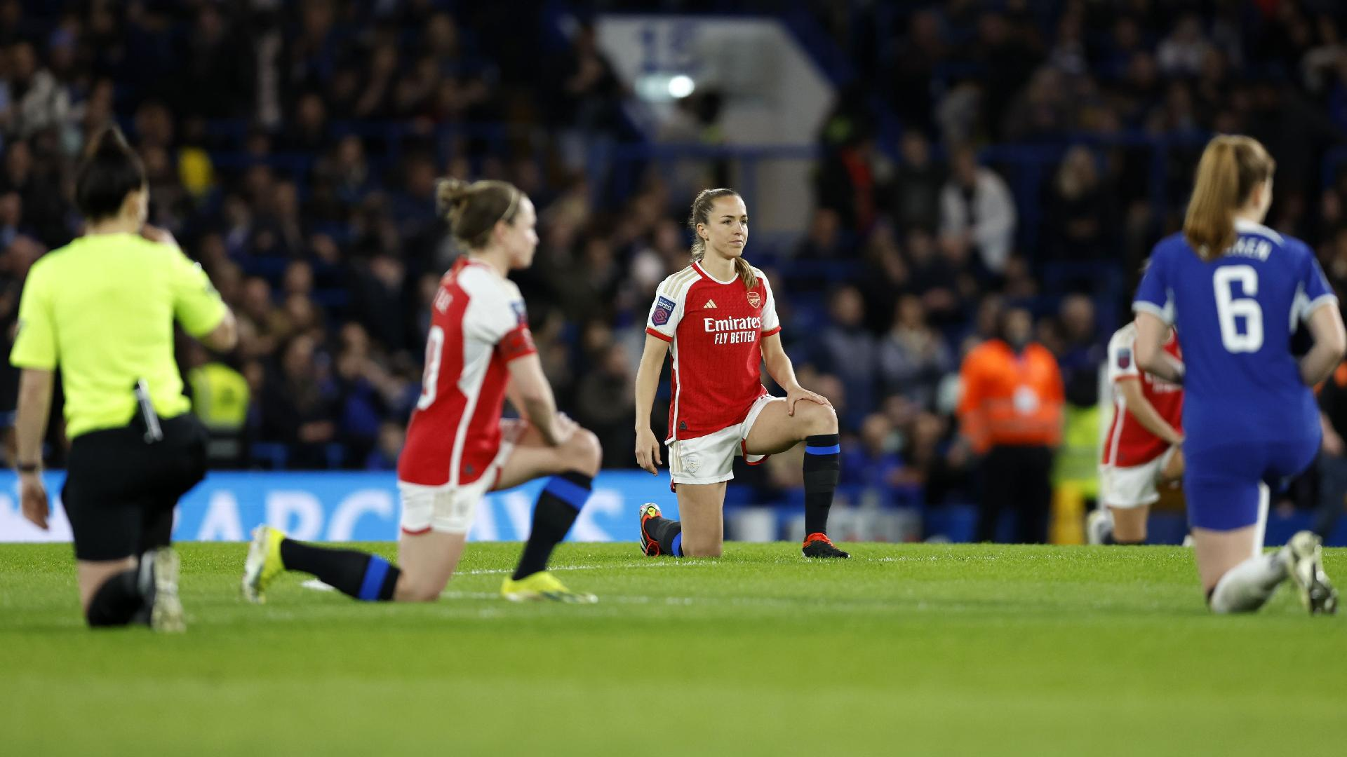 Arsenal were forced into a last-minute change of socks. - Nigel French/PA