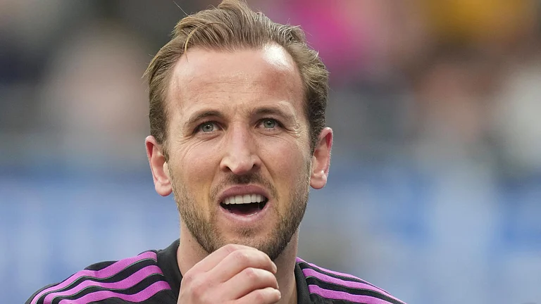Harry Kane suffered an ankle injury playing for Bayern Munich.
- Photo: Michael Probst/AP