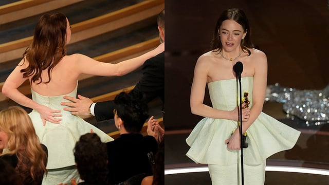 Oscars 2024: Emma Stone Suffers Wardrobe Malfunction, Blames Ryan Gosling