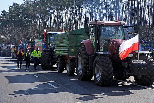 Farmers In Poland Hold Protest Over Food Imports From Ukraine | In Pics