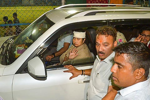 Mamata Banerjee return home after injury