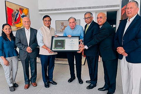 Himanta Biswa Sarma with Ratan Tata