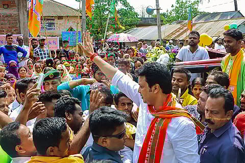 JP Biplap Kumar Deb campaigns