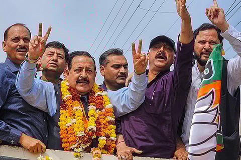 Jitendra Singh campaigns for LS polls