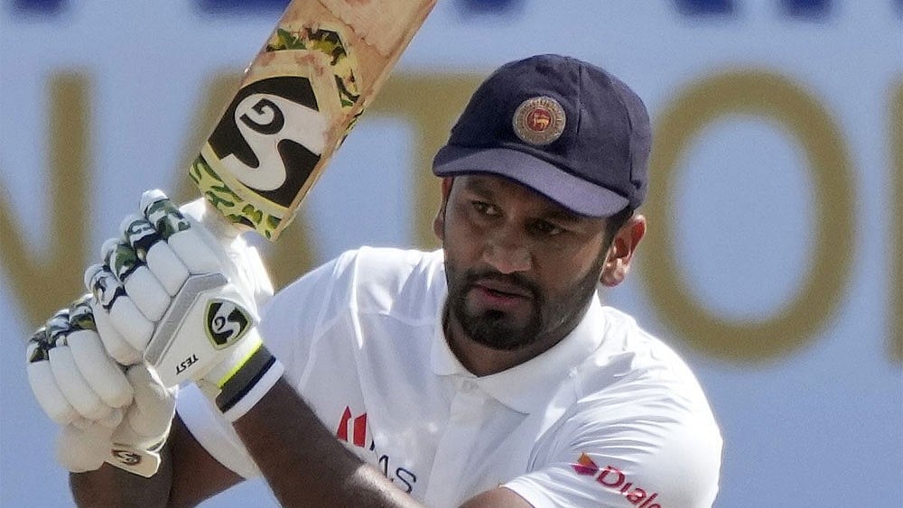 File : Dimuth Karunaratne scored 52 off 101 in the second innings.
