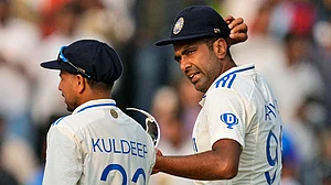 AP : R Ashwin (right) will be playing his 100th Test at Dharamsala.