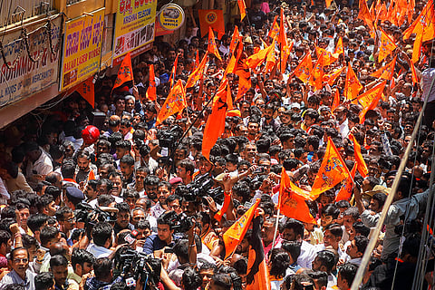 Protest against assault on shopkeeper in Bengaluru