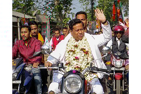 Sukanta Majumdar campaigns for LS polls