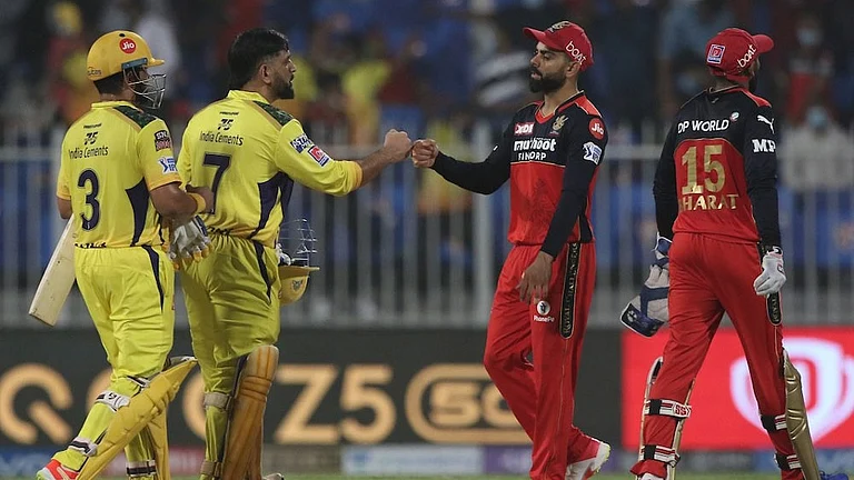 MS Dhoni has relinquished his captaincy as his CSK side take on RCB in the opening fixture of IPL 2024. - BCCI/File