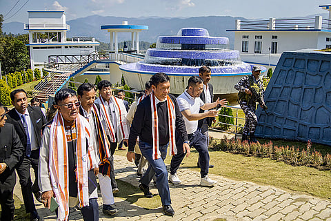 Pema Khandu visits Water Treatment Plant at Ziro