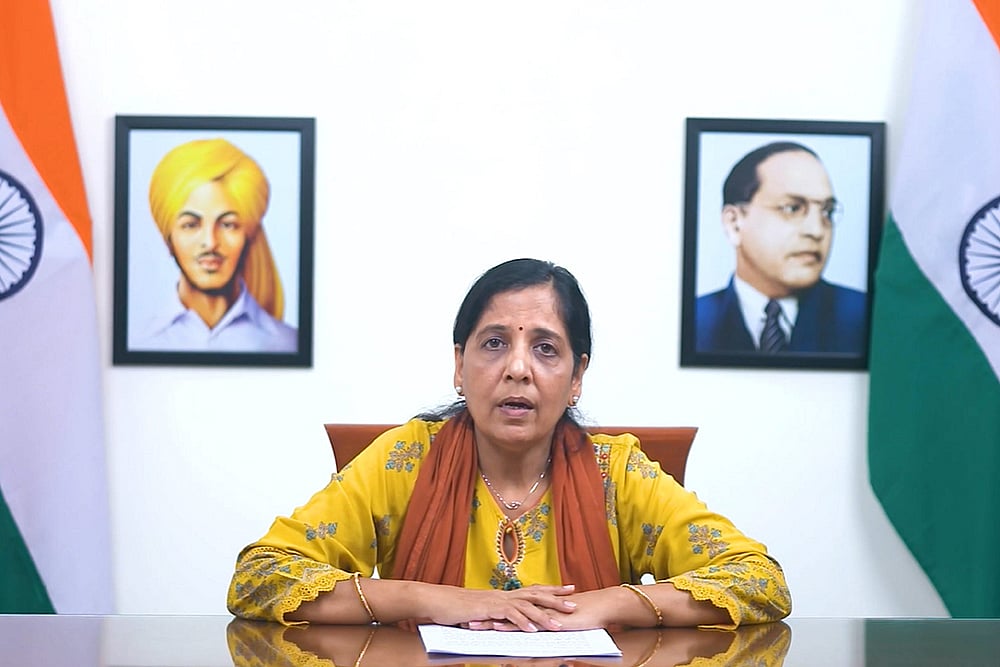 | Photo: PTI : Sunita Kejriwal likely to campaign for AAP in Gujarat