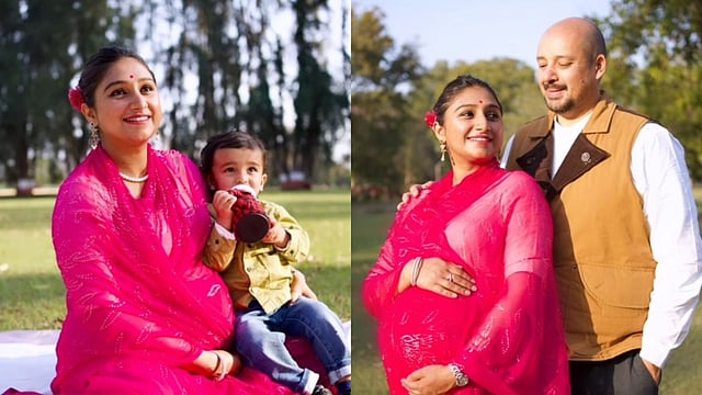 'YRKKH' Star Mohena Kumari Shares Heart-Warming Maternity Photoshoot Pics With Husband And Son
