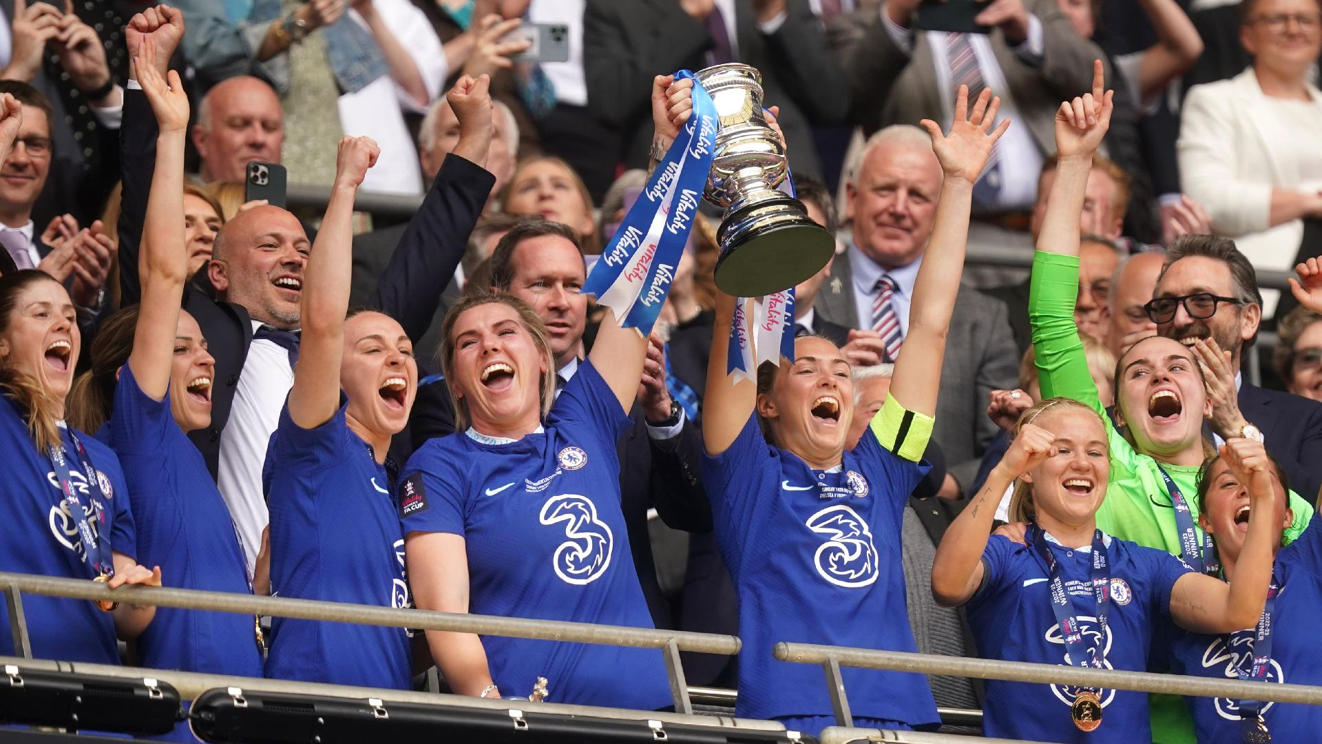Chelsea beat Manchester United 1-0 in the 2022-23 Women's FA Cup final. - Mike Egerton/PA