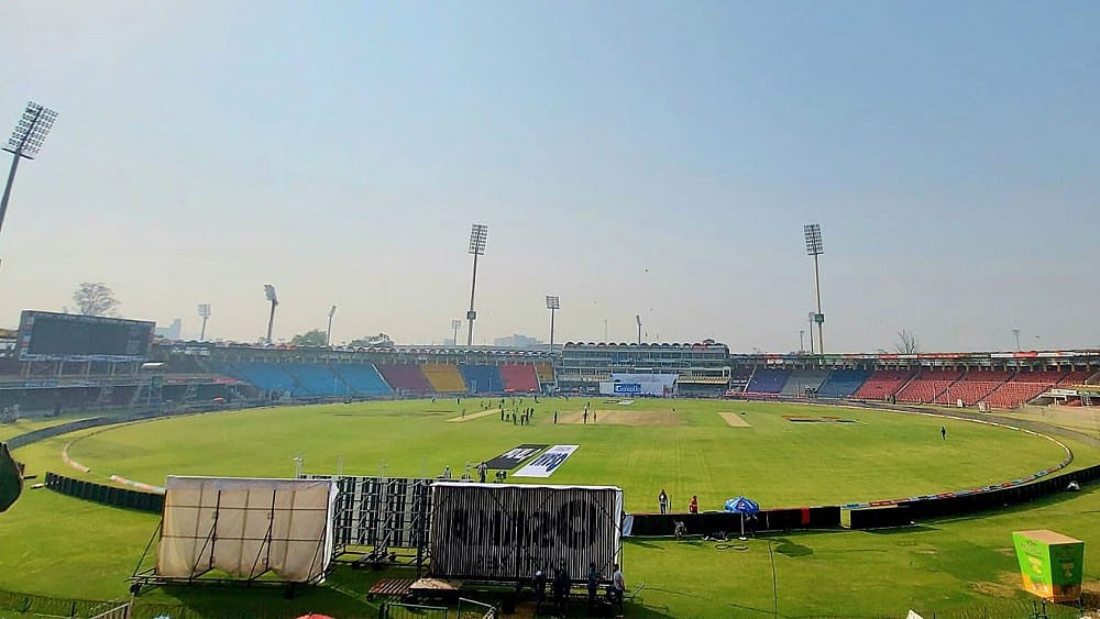 File : The Gaddafi Stadium in Lahore has been picked as one of the two venues. 