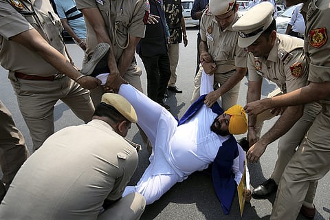 AAP Protest over Kejriwal's arrest