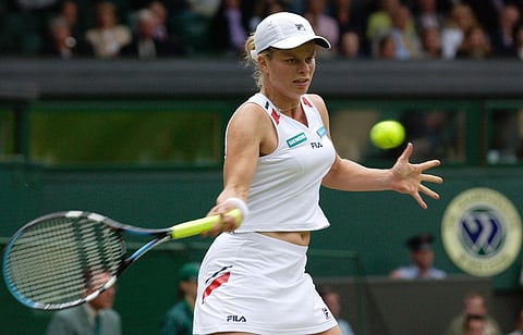File photo of Belgian tennis legend Kim Clijsters in action.
