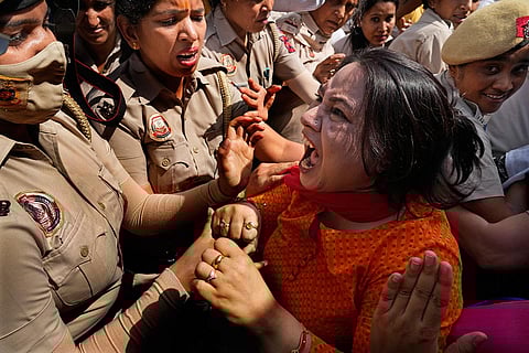 AAP Protest in Delhi