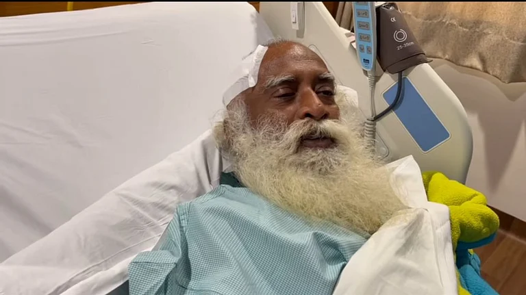 Sadhguru Jaggi Vasudev posted a video on his Instagram account from his hospital bed after the surgery - Instagram
