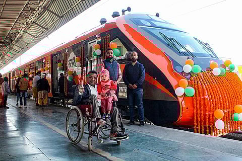 PM Modi flags off Vande Bharat Express train