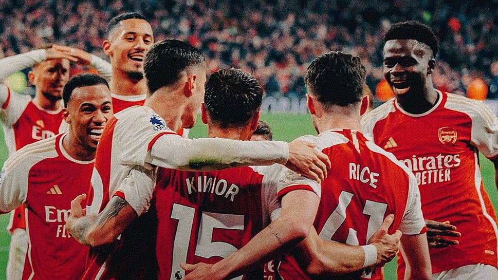 Arsenal players celebrating - X/@Arsenal