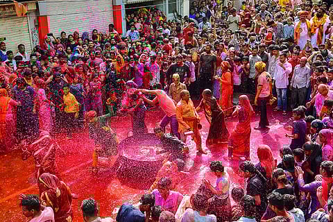 Holi celebration in Beawar