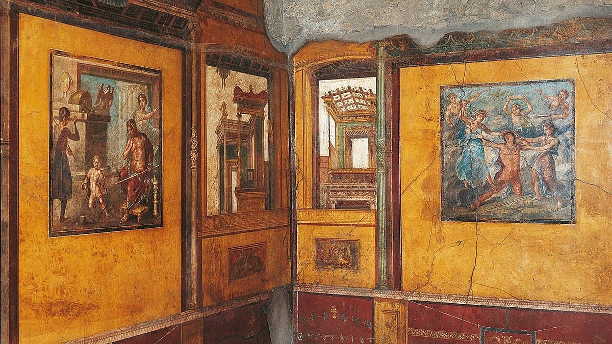 Pompeii sites : Fresco discovered at Pompeii