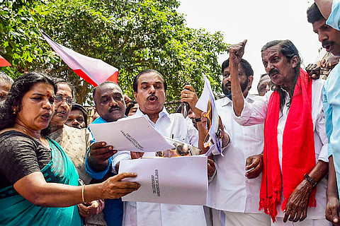 Protest after centre notified CAA rules