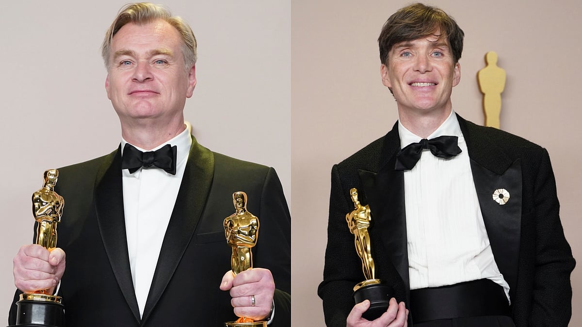 AP : Christopher Nolan and Cillian Murphy at Oscars 2024