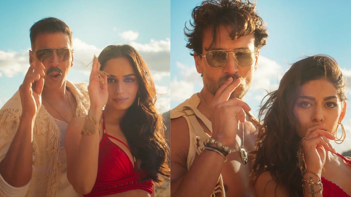 YouTube : Akshay Kumar, Manushi Chhillar, Alaya F, Tiger Shroff in 'Wallah Habibi'