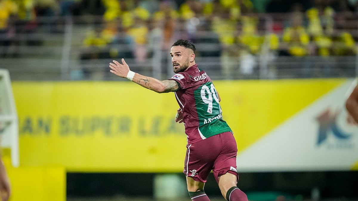 X (Mohun Bagan) : Albanian Armando Sadiku hit a brace for Mohun Bagan in their 4-3 win over Kerala Blasters.
