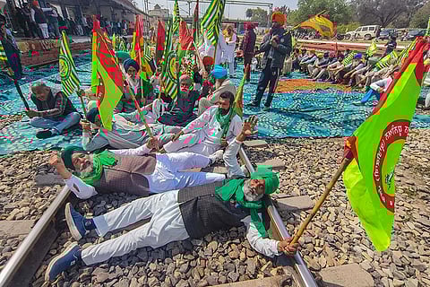 Rail roko protest of farmers