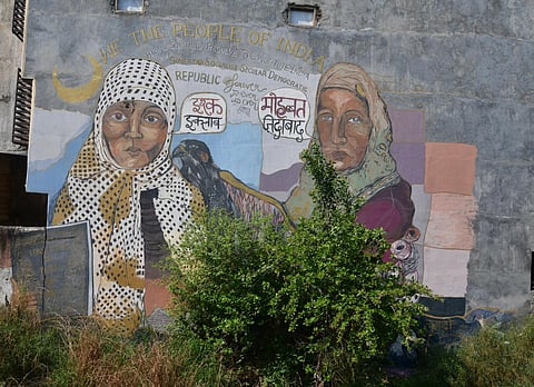 Anti CAA Graffiti at Shaheen Bagh