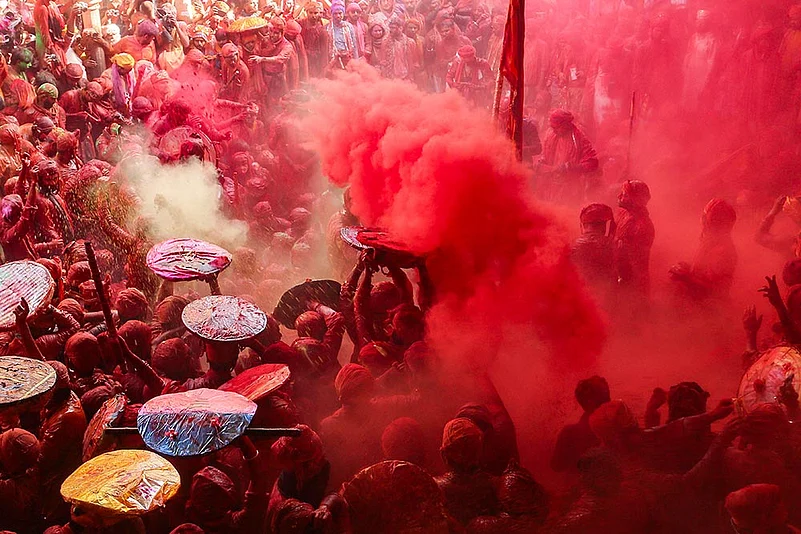 Latthamaar Holi in Mathura