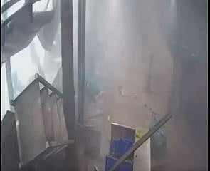 X/@PTI_News : Visual of blast inside Bengaluru's Rameshwaram Cafe |
