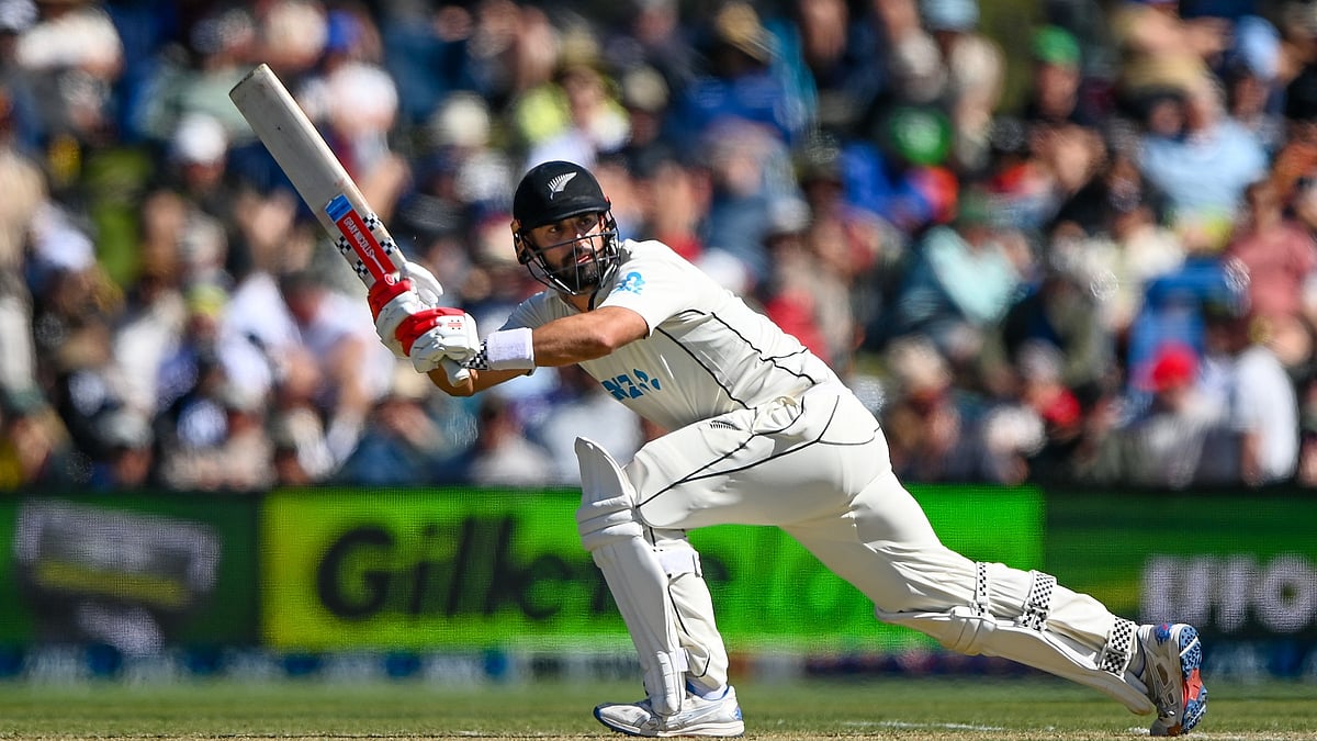 (Photo: X| BLACKCAPS) : New Zealand Cricket team seek six wickets on Day 3 of the 2nd Test against Australia to win the match in Christchurch on March 10, Sunday 2024. 