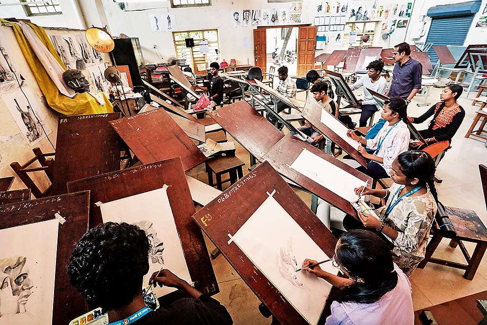 Photo: Vikram Sharma : The Government College of Fine Arts, Chennai. 