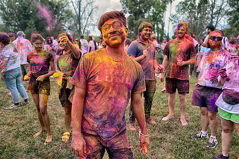 Holi celebrations in Los Angeles