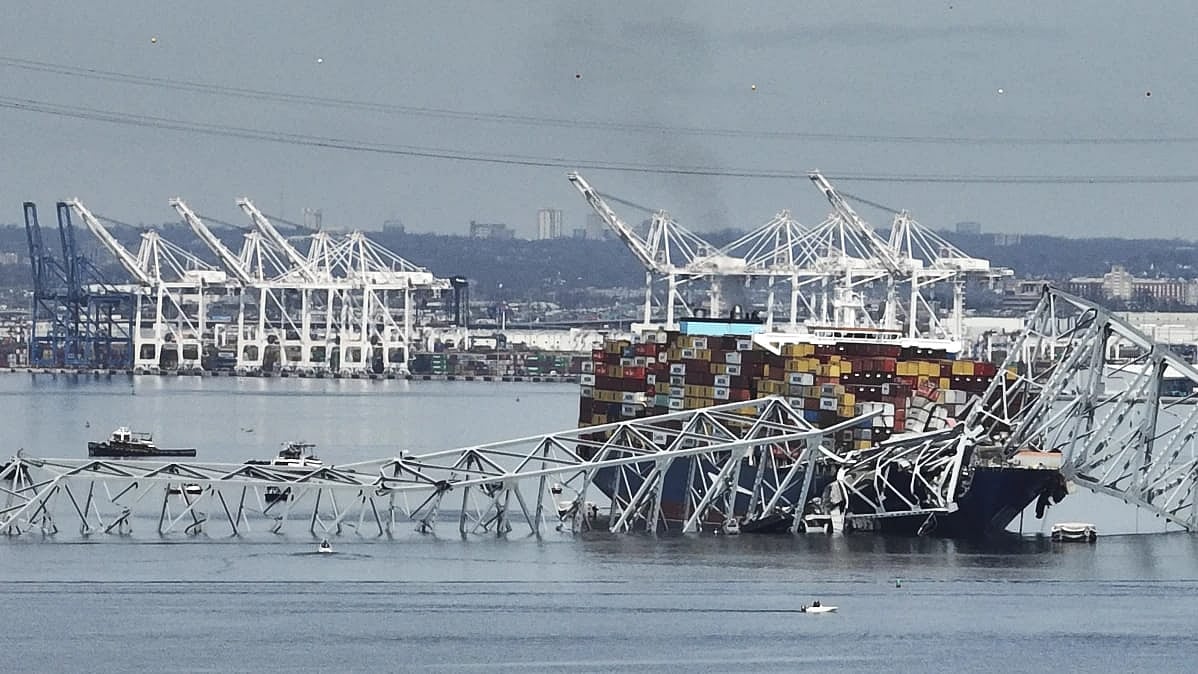 Indian Embassy condoles the Baltimore Bridge Accident - AP